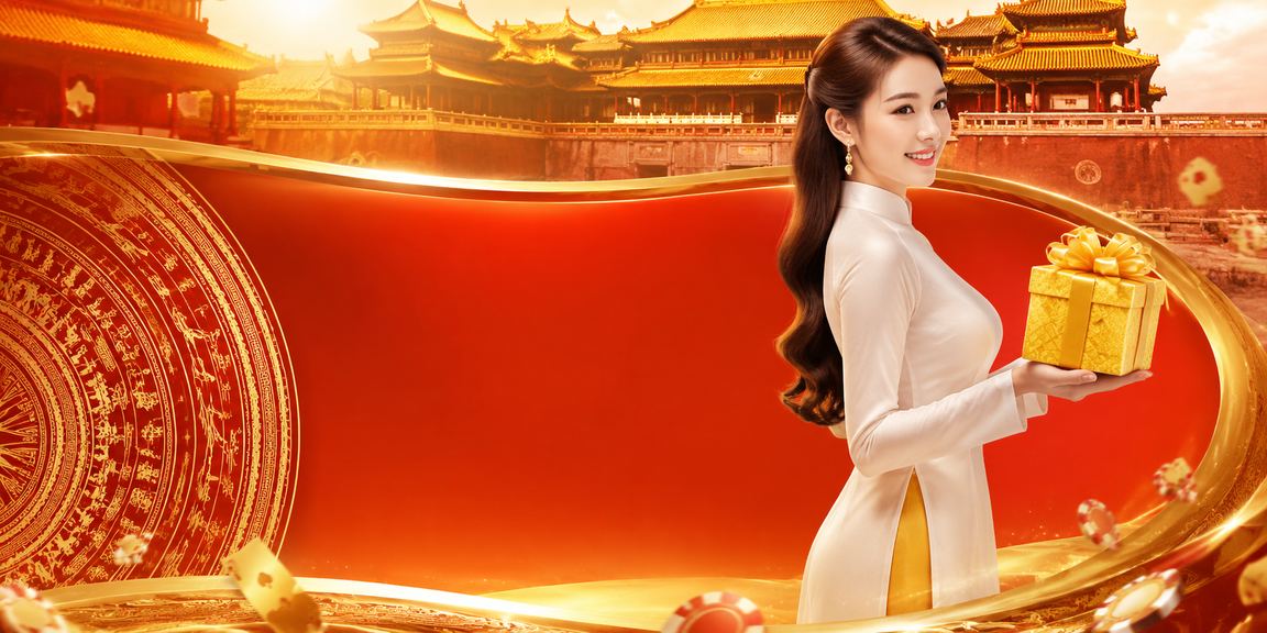 Người chơi bài tại sòng casino phong cách Huế với trang phục áo dài